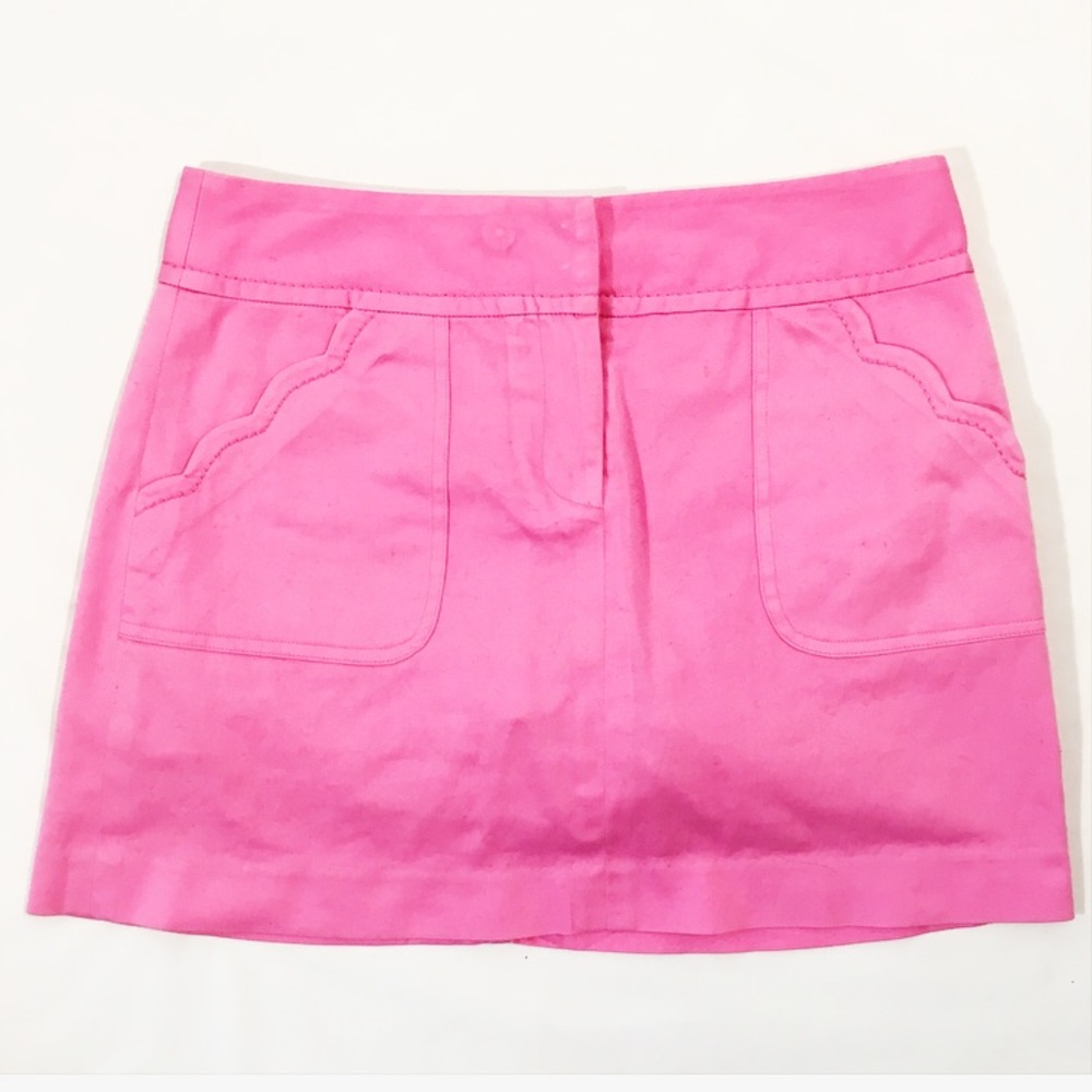 👽Lilly Pulitzer pink scalloped mini skirt - Picture 1 of 7